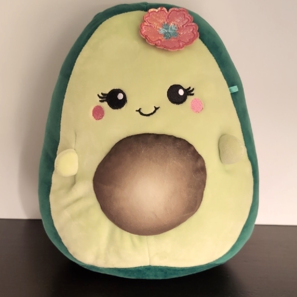 Squishmallows Ava the Avocado Plush toy.
